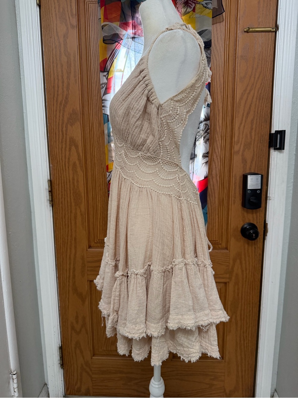 Free People Blush Crochet-Detail Backless Sundress - Picture 7 of 10